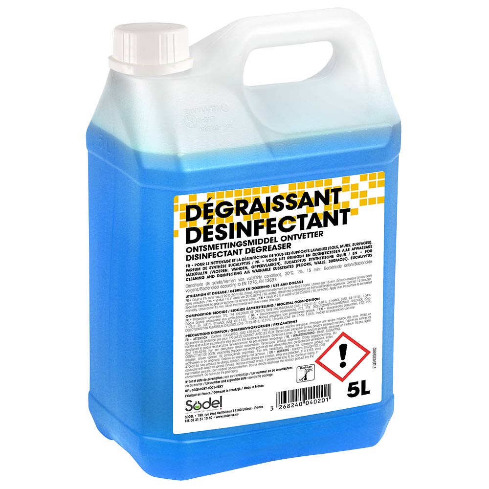 Dégraissant désinfectant - 5L