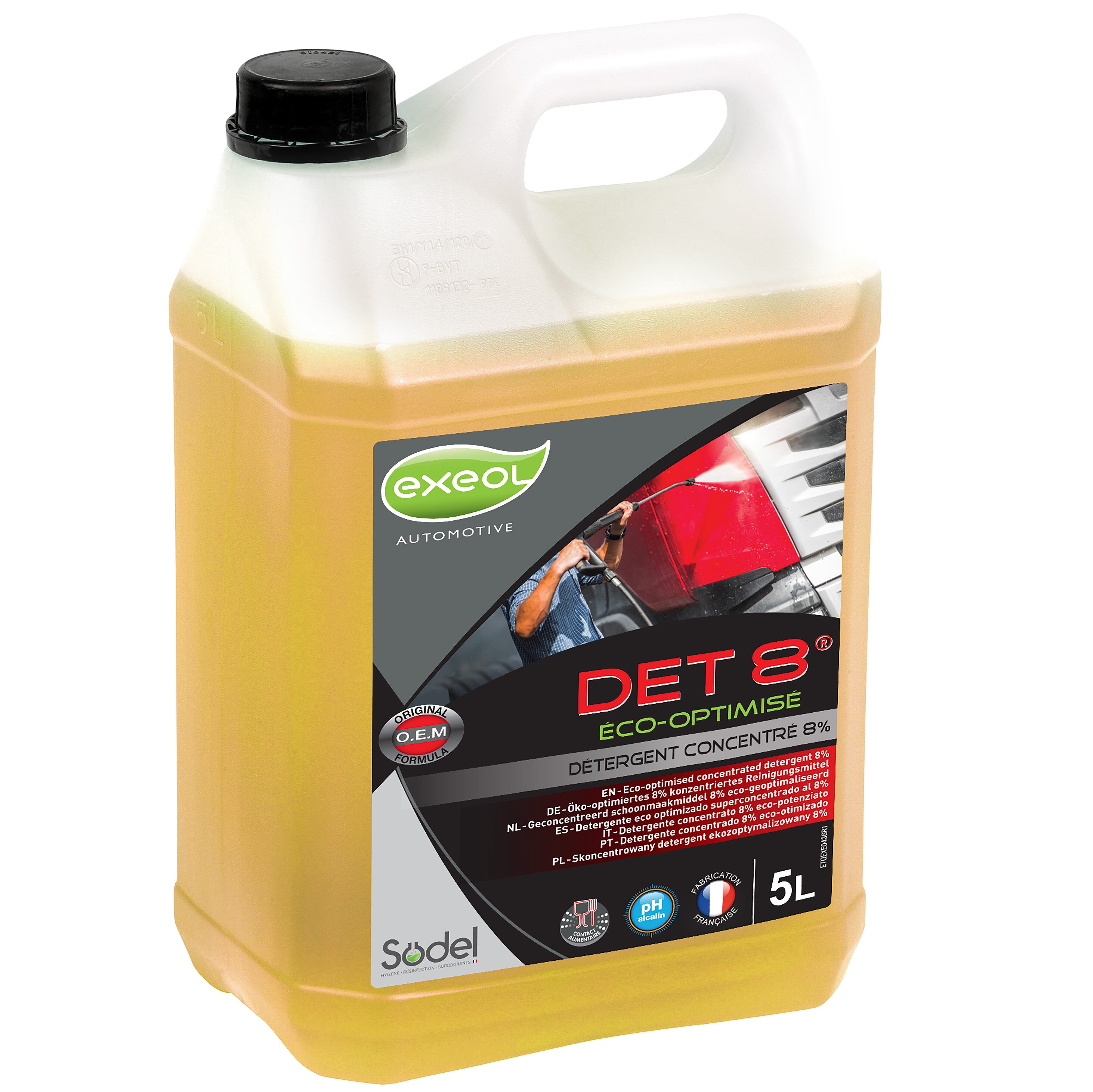 Nettoyant Détergent Carrosserie Super Concentré DET 8 - 5L