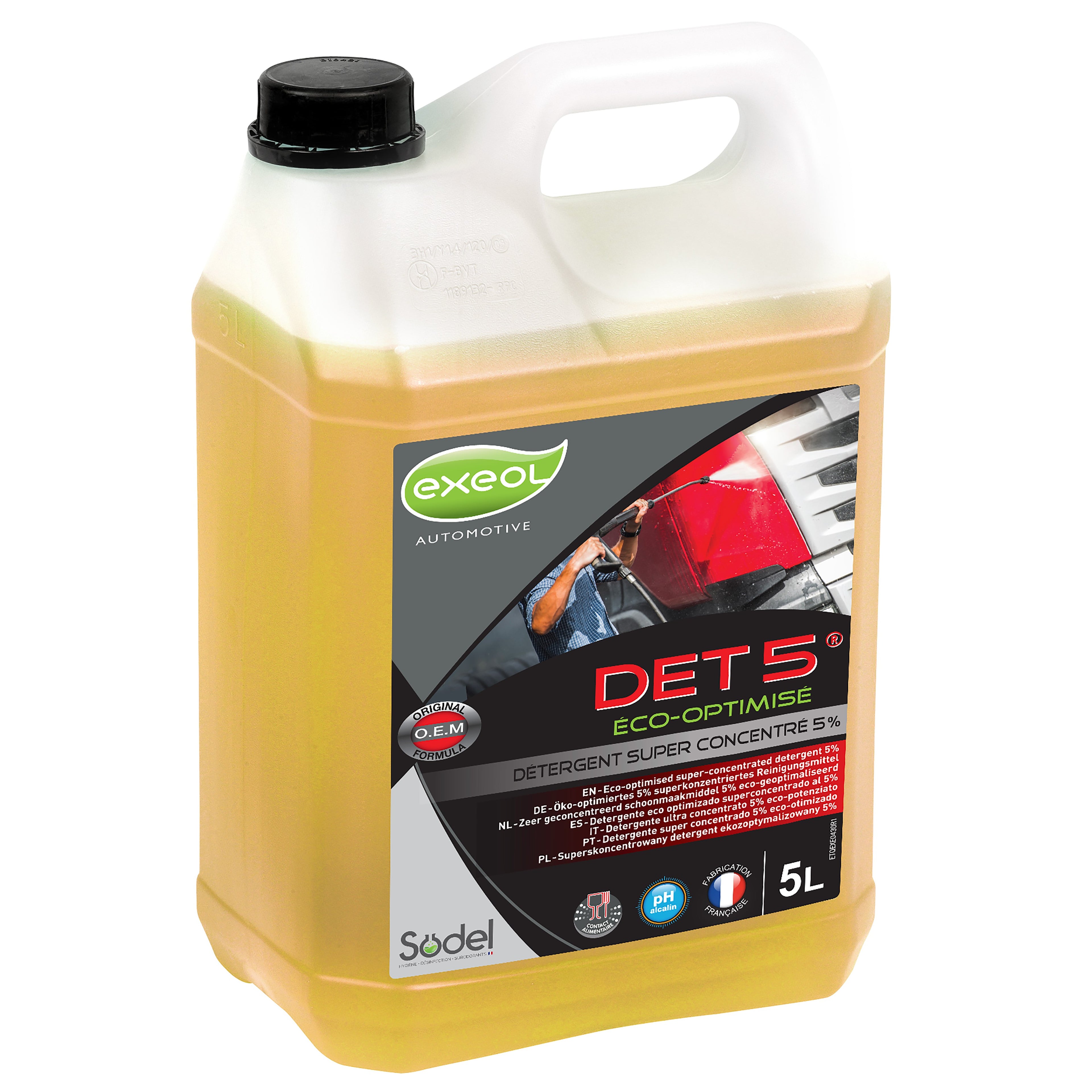 Nettoyant Détergent Carrosserie Super Concentré DET 5 - 5L
